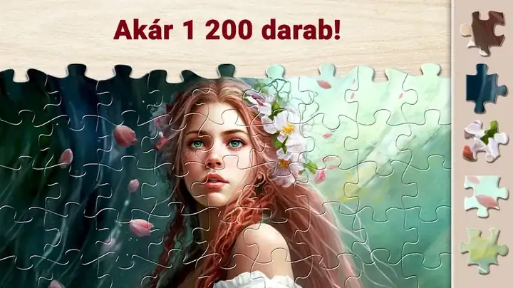 Bűvös Kirakós Puzzle játékkép: nagy darabszámú kirakó portréval